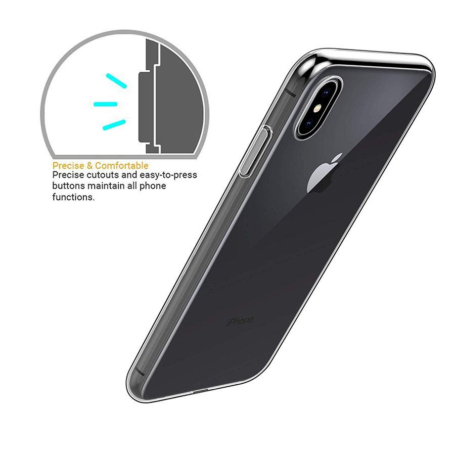 Ốp lưng dẻo dành cho iPhone XS MAX Ultra Thin (mỏng 0.3mm, Trong suốt) - Hàng chính hãng