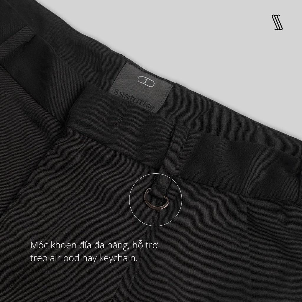 Quần short nam SSSTUTTER có móc khoen đỉa quần BOTTEGA SHORTS