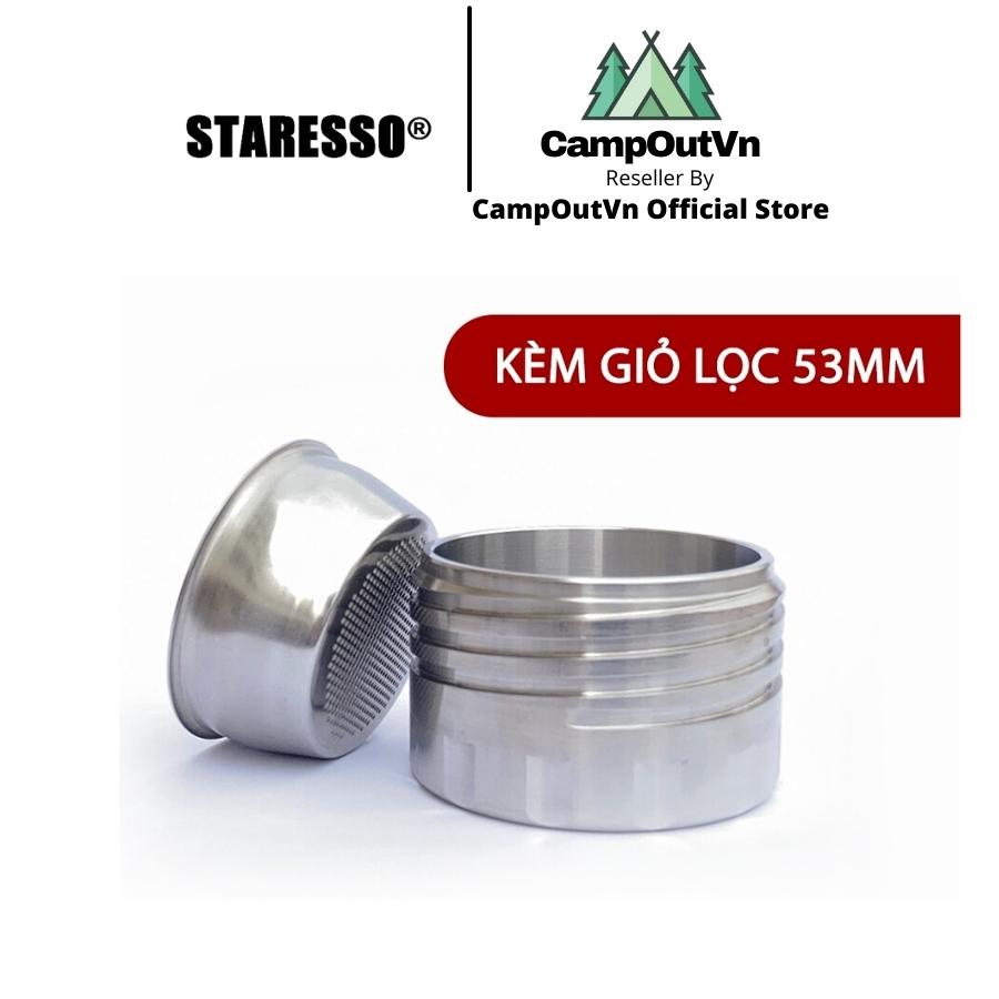 Bottomless Staresso Campoutvn Mirage chất liệu Inox 304 | Tặng giỏ lọc 1 lớp 53mm A451