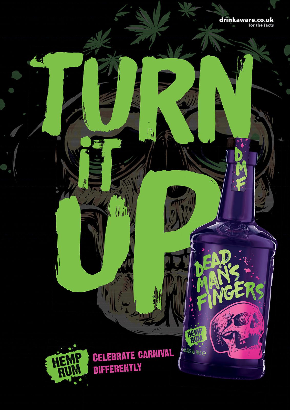 Rượu Dead Man's Fingers Hemp Rum 40% 700ml