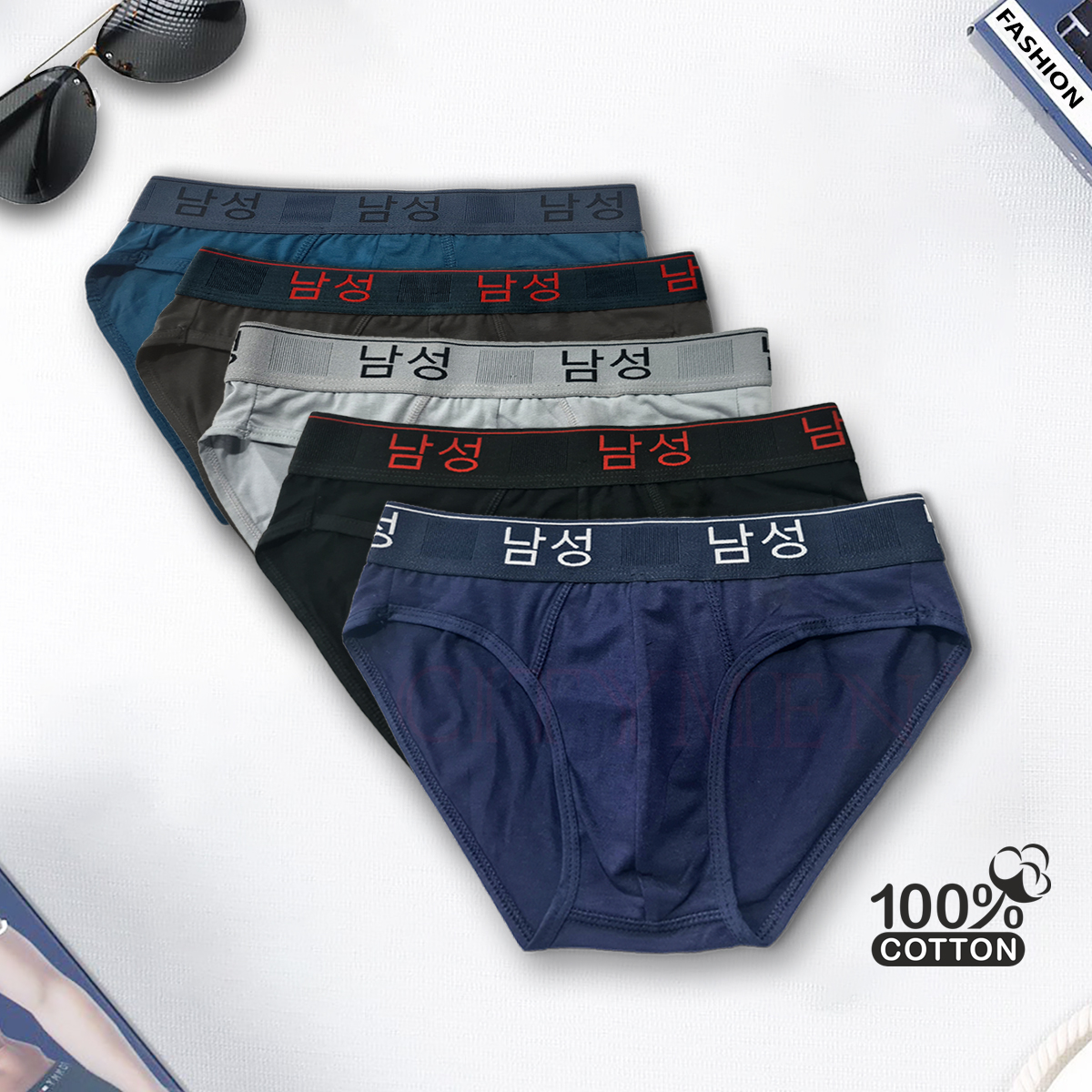 Combo 4 Quần Lót Nam hiệu CITYMEN vải cotton co giãn 4 chiều lưng Hàn Quốc cao cấp màu ngẫu nhiên, đồ lót - LMTK-HANAC