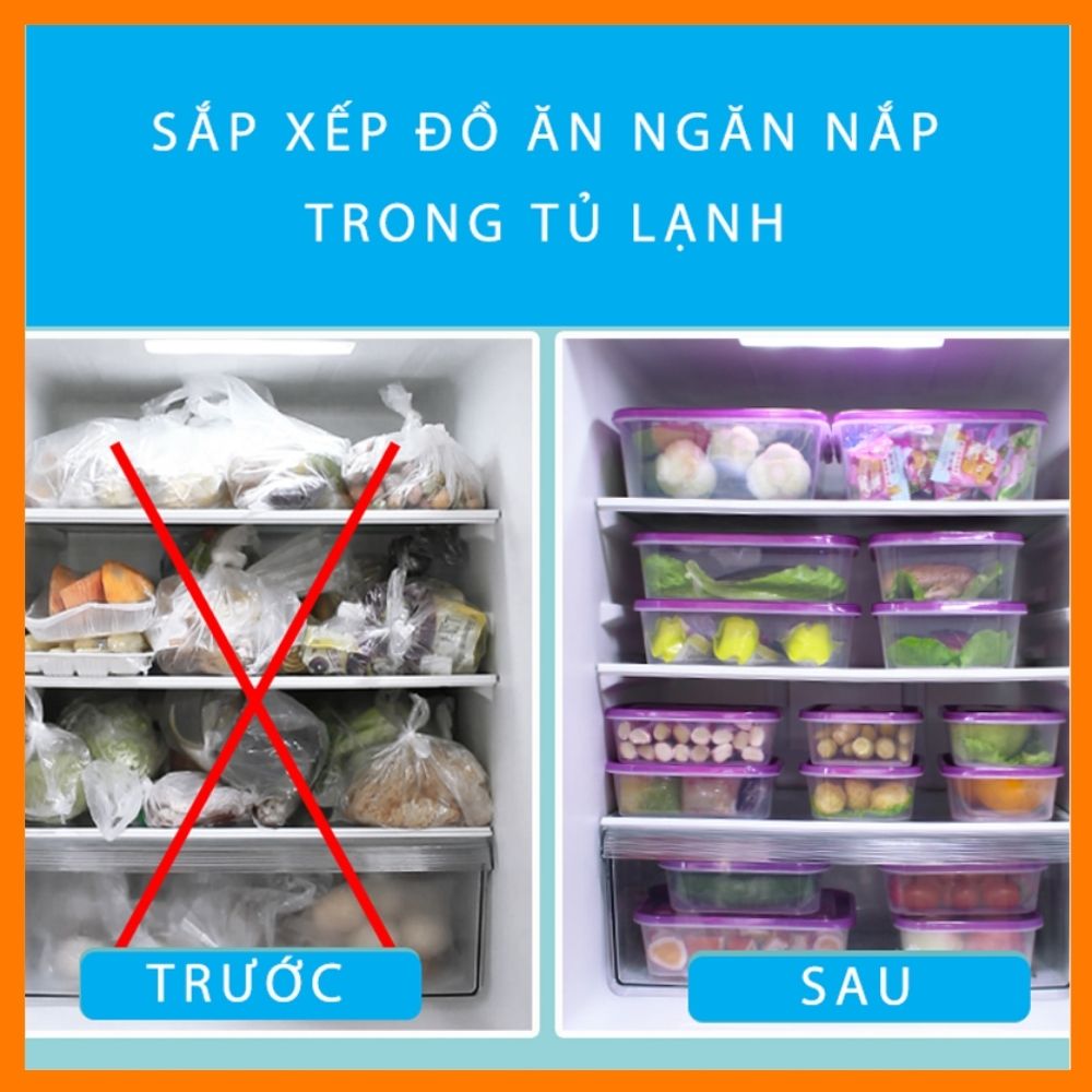 Hình ảnh Hộp Thủy Tinh Chia 3 Ngăn COBACOOK Đựng Cơm Đựng Thực Phẩm Chịu Nhiệt 1040ML - CBHL1040