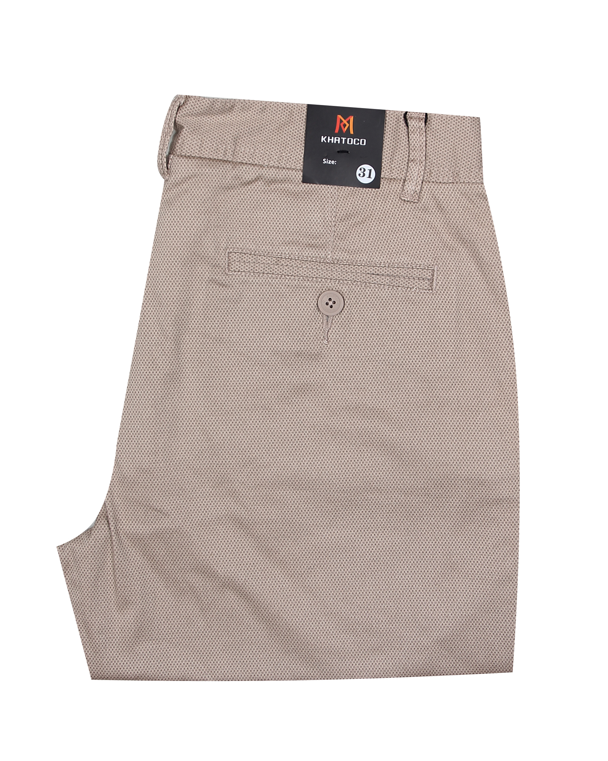 Quần short khaki nam Khatoco Q3M398R0-ININ131-2410-0