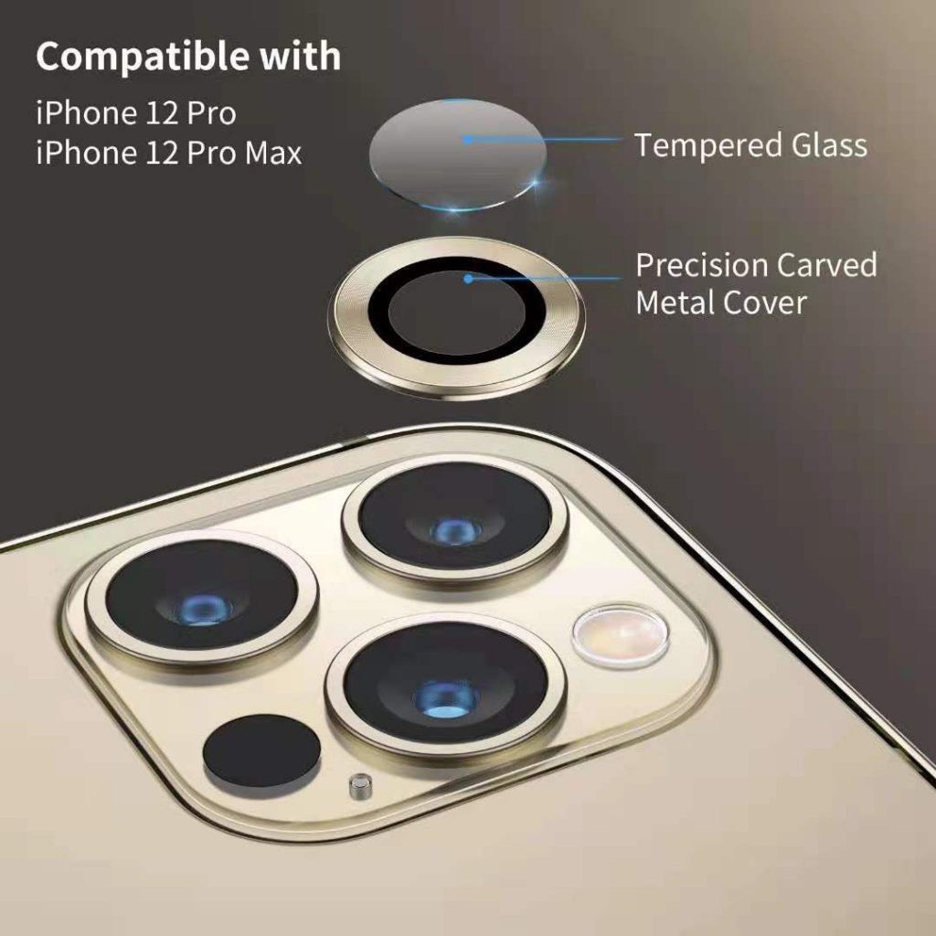 Lens Camera Mipow Chống Va Đập Alumium For iPhone 12 Pro Max - Hàng Chính Hãng