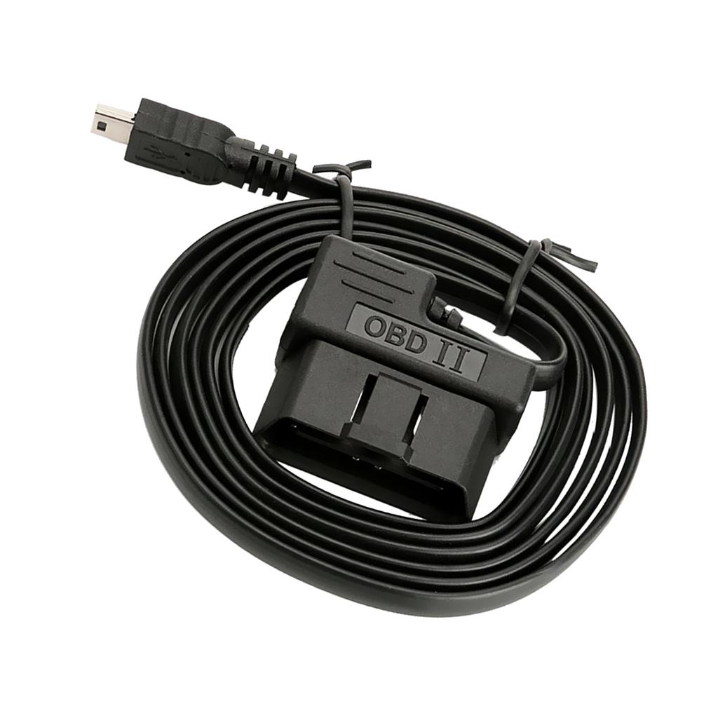 OBD II OBD 2 16 Pin To Mini USB Connecting Cable For Car HUD Head Up Display