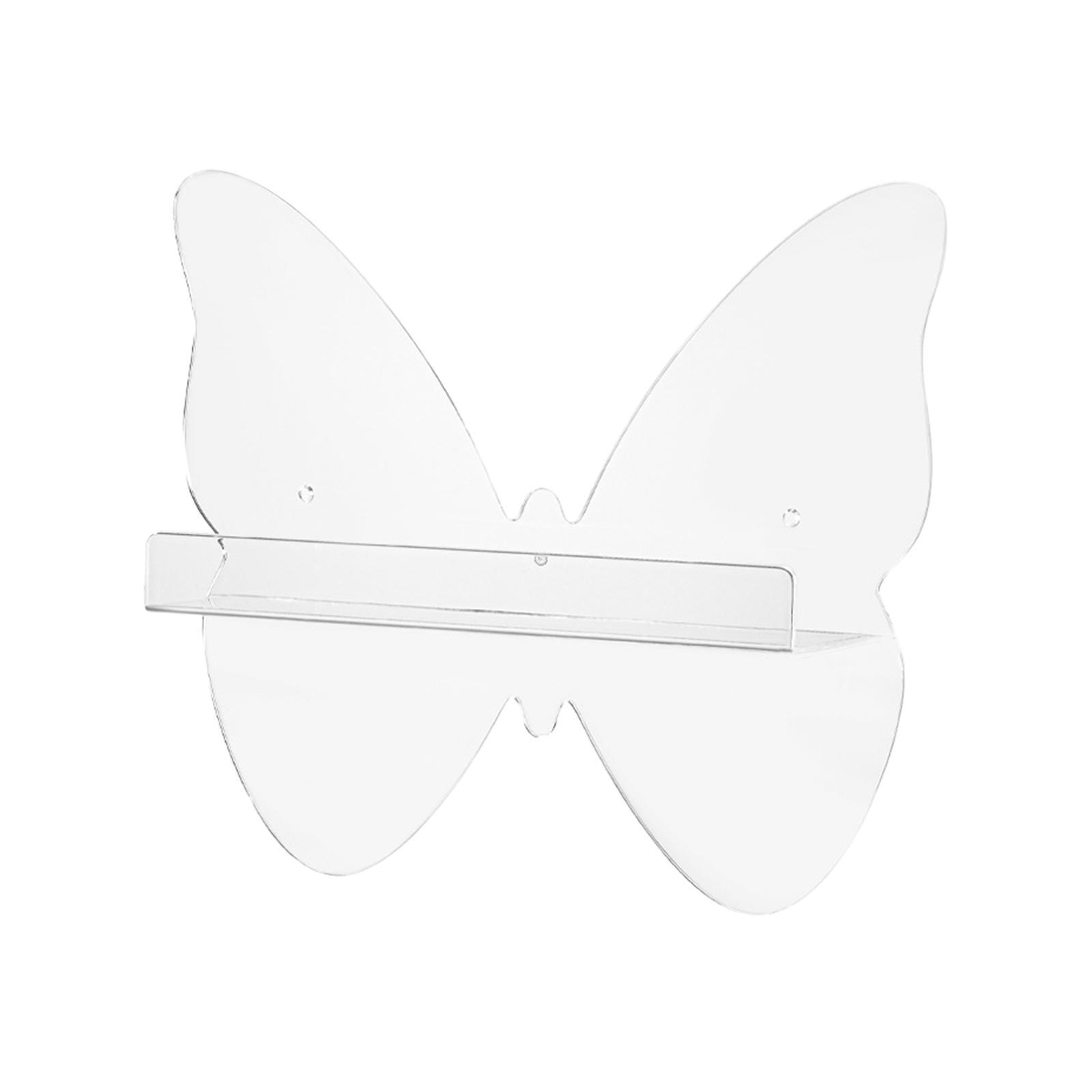 Acrylic Floating Wall Shelf 12" Transparent for Living Room Kitchen Bathroom