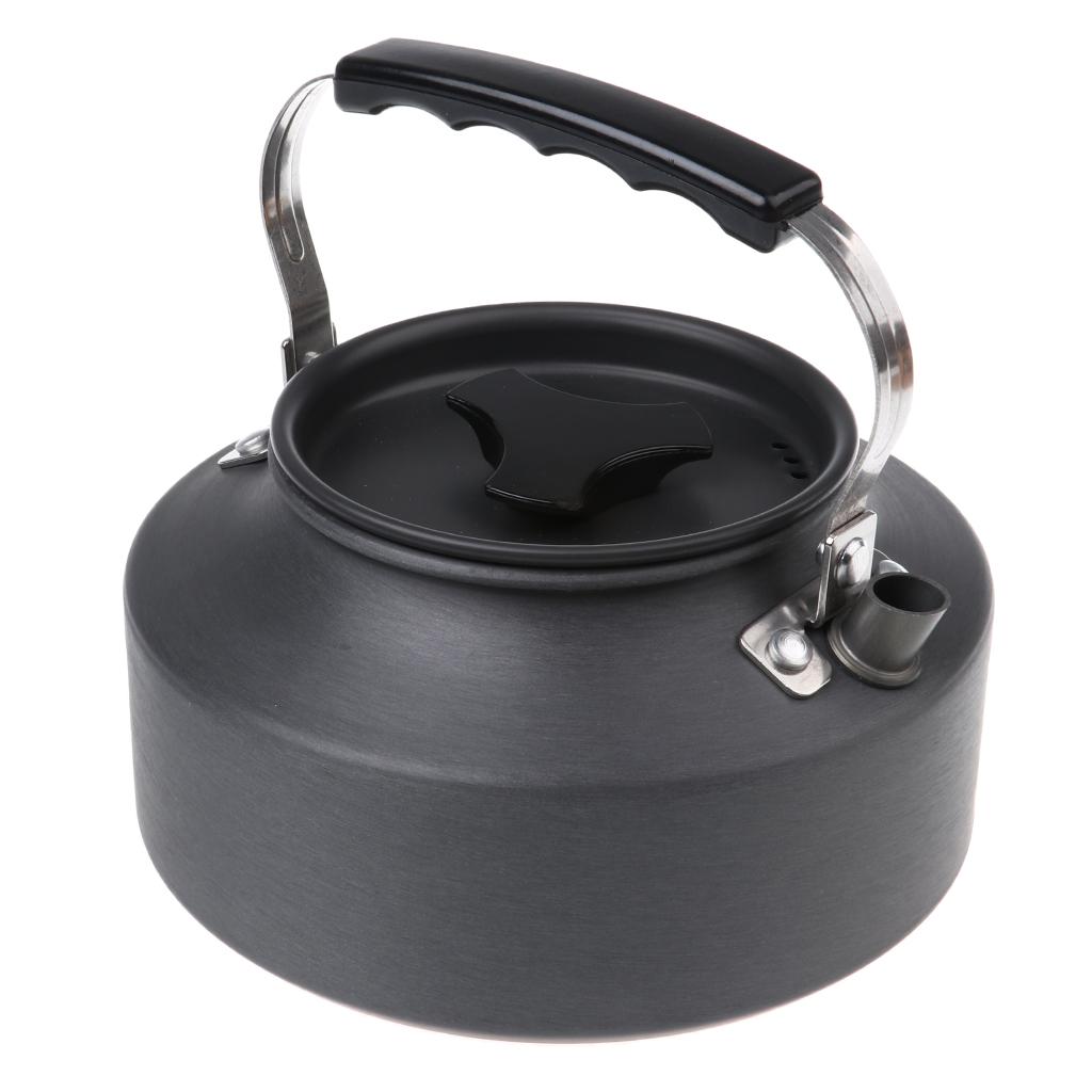 1.1L Portable Ultralight Camping Water Kettle Hiking BBQ Coffee Pot Teapot
