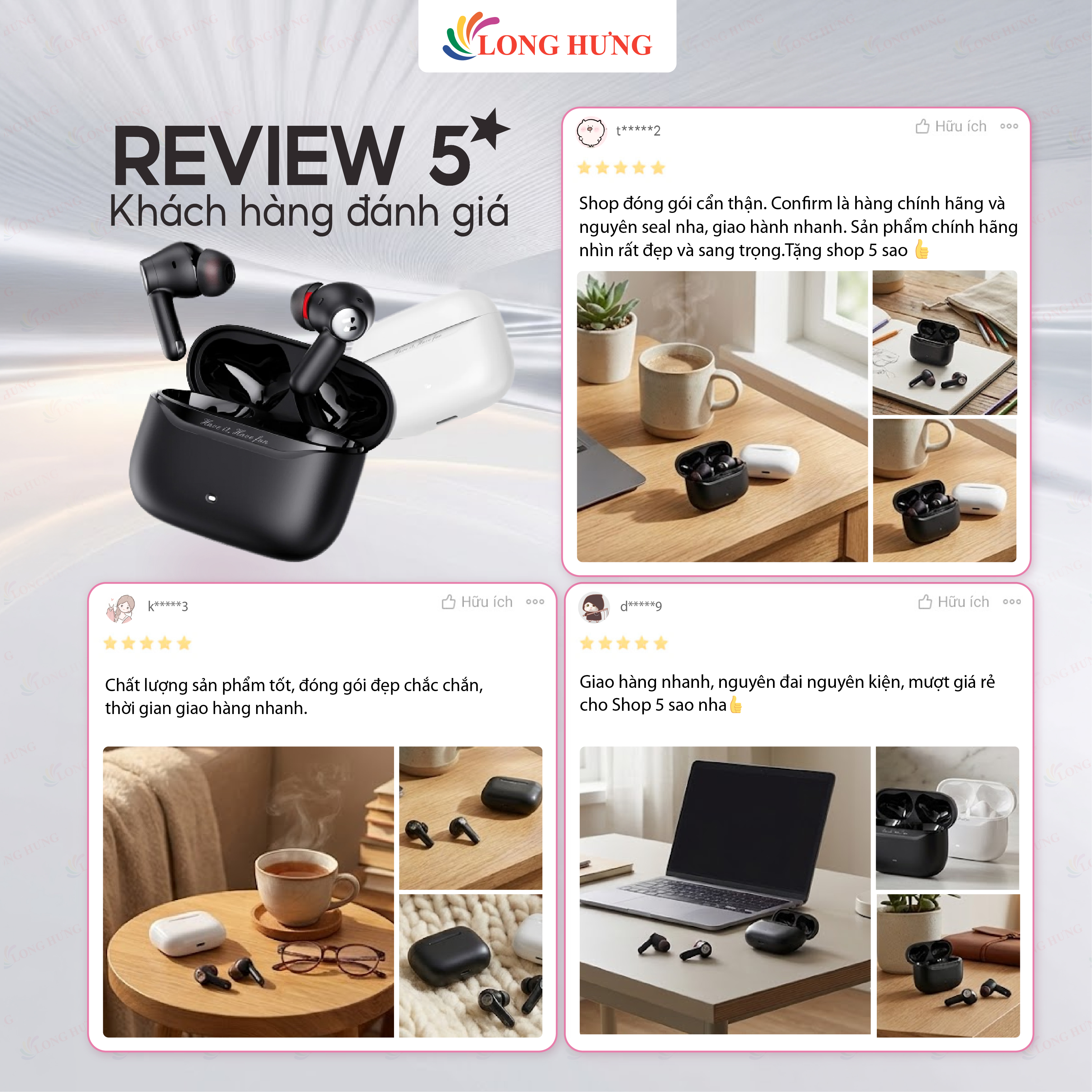 Tai nghe Bluetooth True Wireless Havit Space NC01T TW991 Pro - Hàng chính hãng