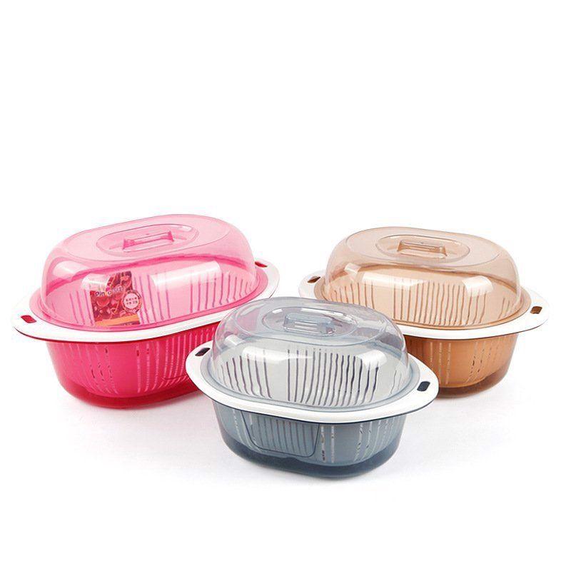 Rổ 2 lớp có nắp đậy các cỡ