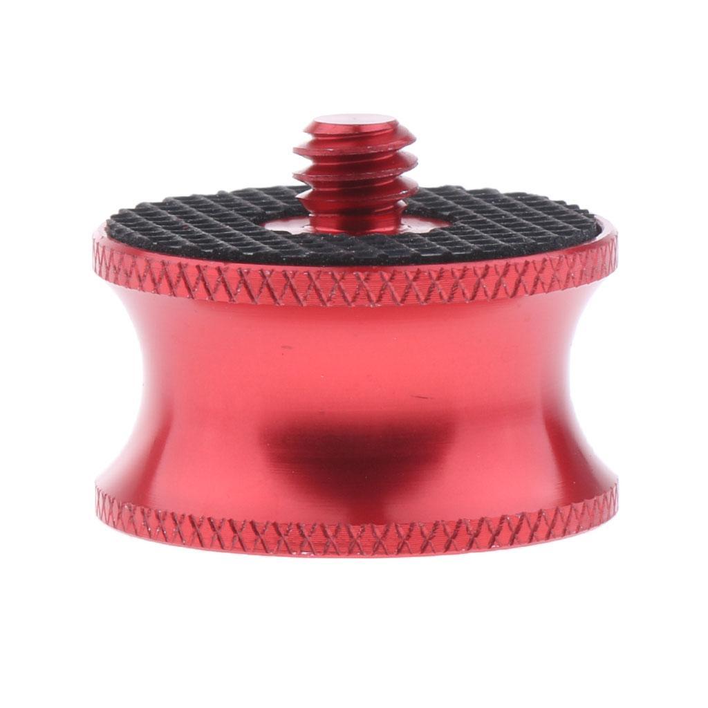 2-4pack 1/4" Male to 3/8" Female Adapter Converter for Tripod Monopod Camera Red