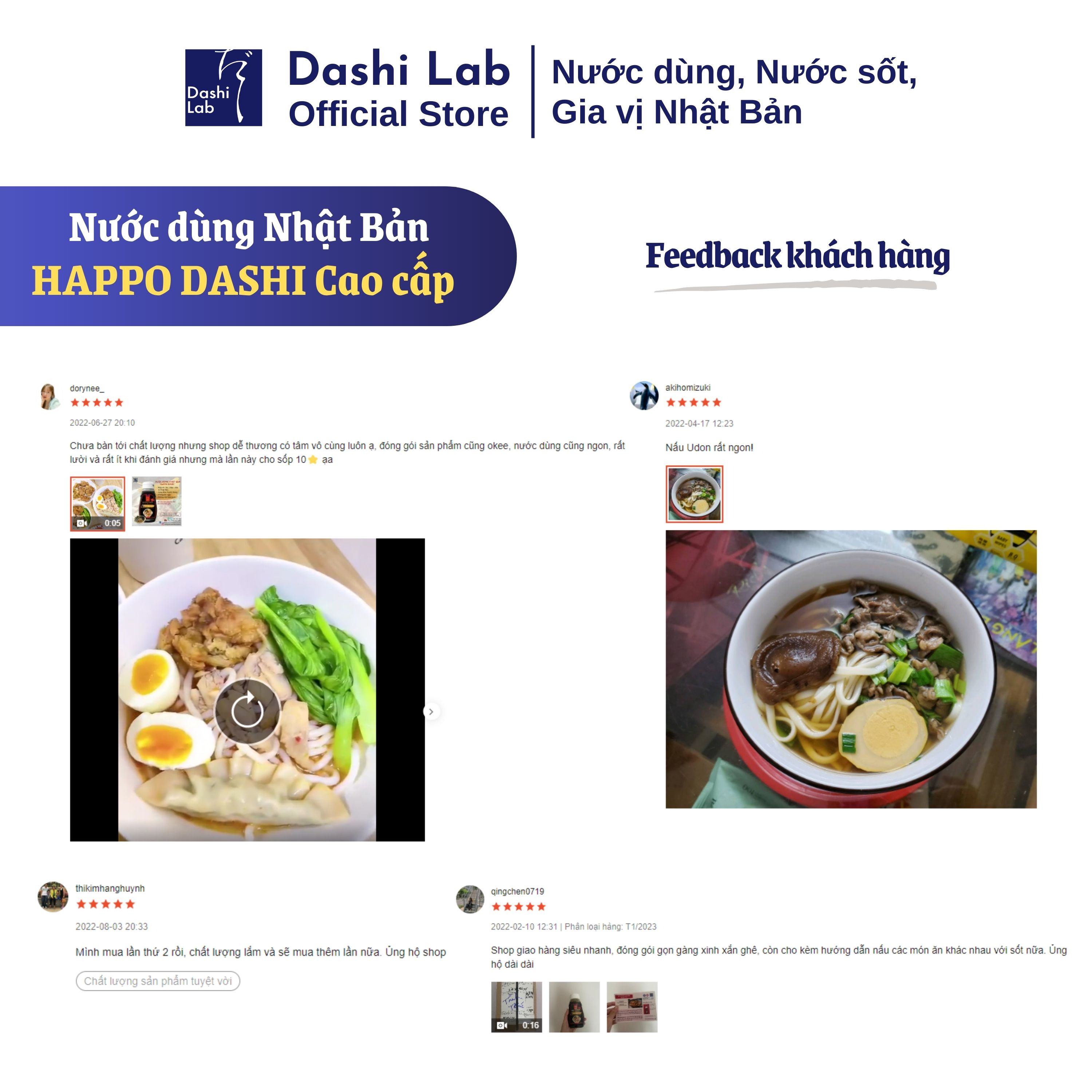 Combo Nước Dùng HAPPO DASHI Nhật Bản DASHI LAB 340g Và 1 Gói MÌ SOBA MATCHA 200g Hương Vị Truyền Thống Đậm Đà