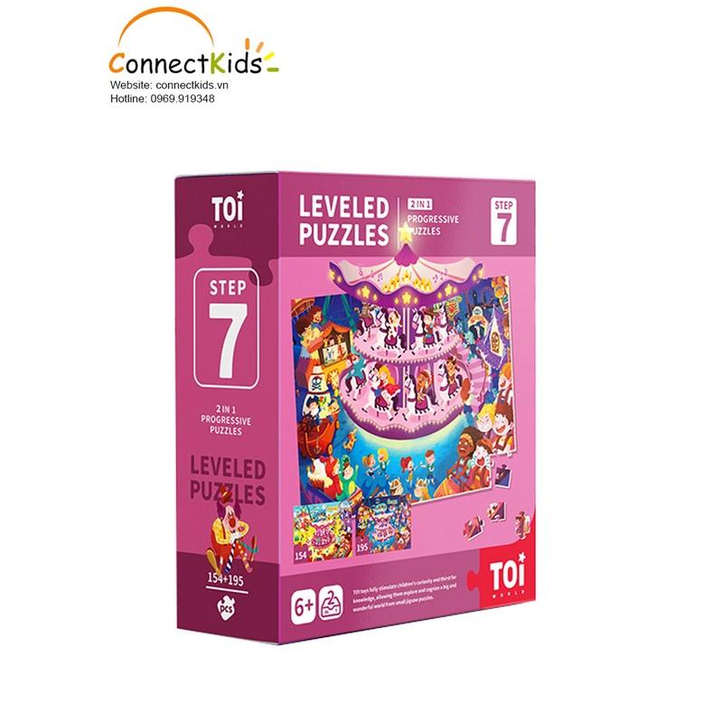 Bộ Xếp Hình Thăng Cấp Từ Dễ Đến Khó Cho Bé - LEVELED PUZZLE- Cấp độ 7 _Chủ đề Vi