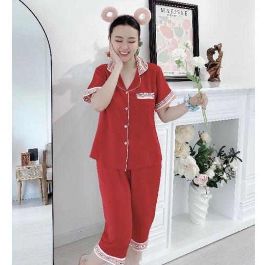 Đồ Bộ Pijama Quần Lửng Lụa Mango Cao Cấp BigSize XL 2XL Giảm 10K Đơn 200K