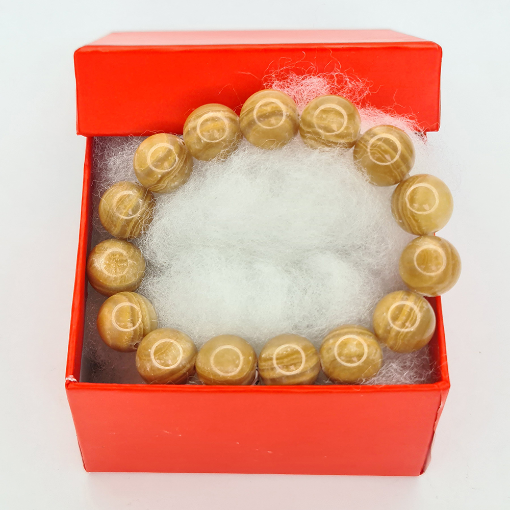 Vòng Tay Dạng Chuỗi Hạt Ngọc Serpentine Nâu - Mx - Hợp Mệnh Kim, Thổ