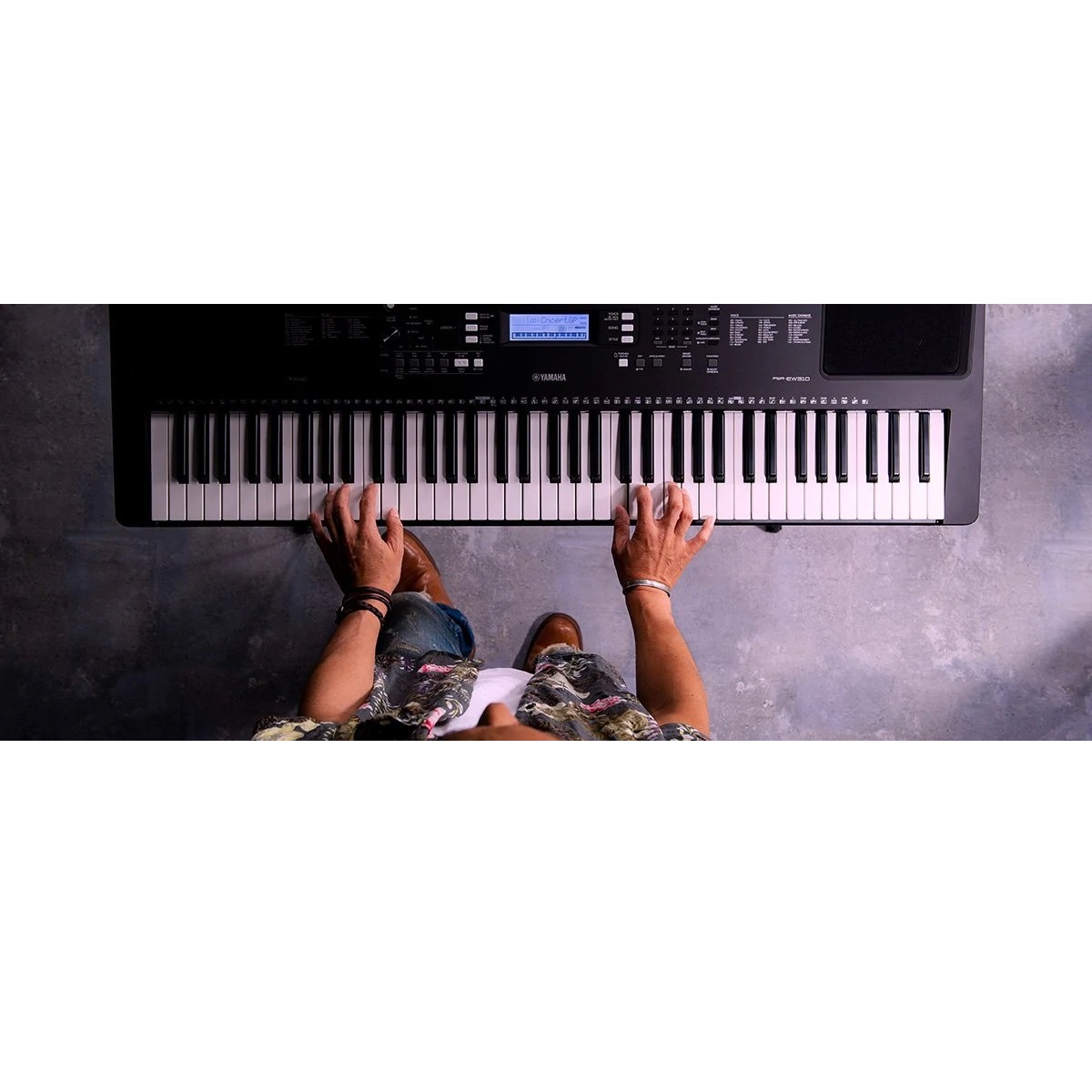 Đàn Organ điện tử/ Portable Keyboard - Yamaha PSR-EW310 (PSR EW310) - Màu đen - Hàng chính hãng