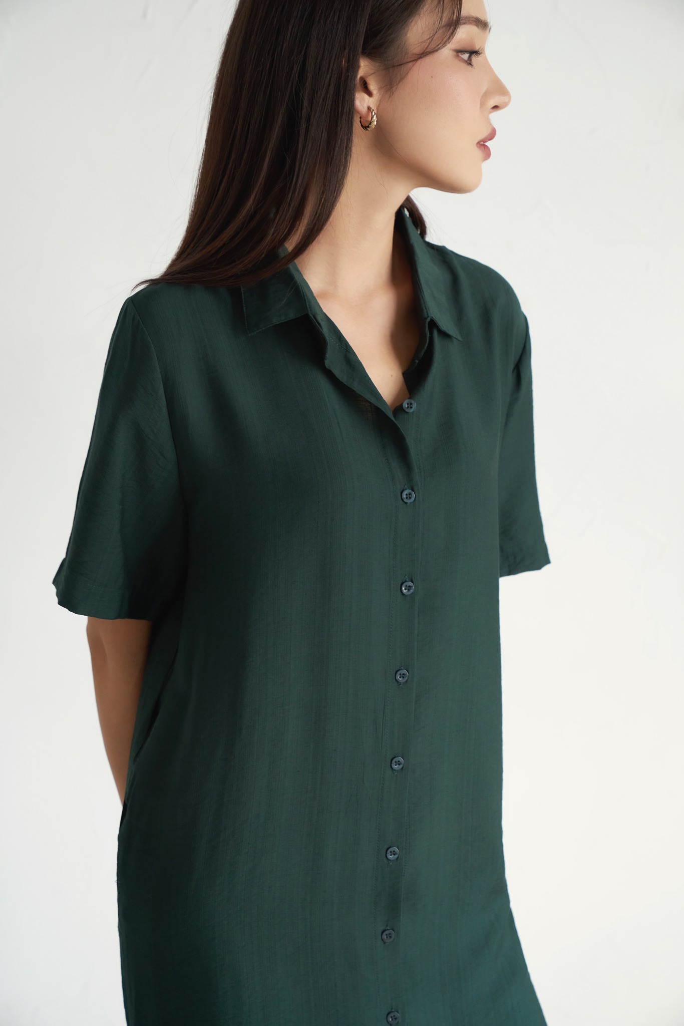 OLV - Đầm Forest Long Shirt Dress