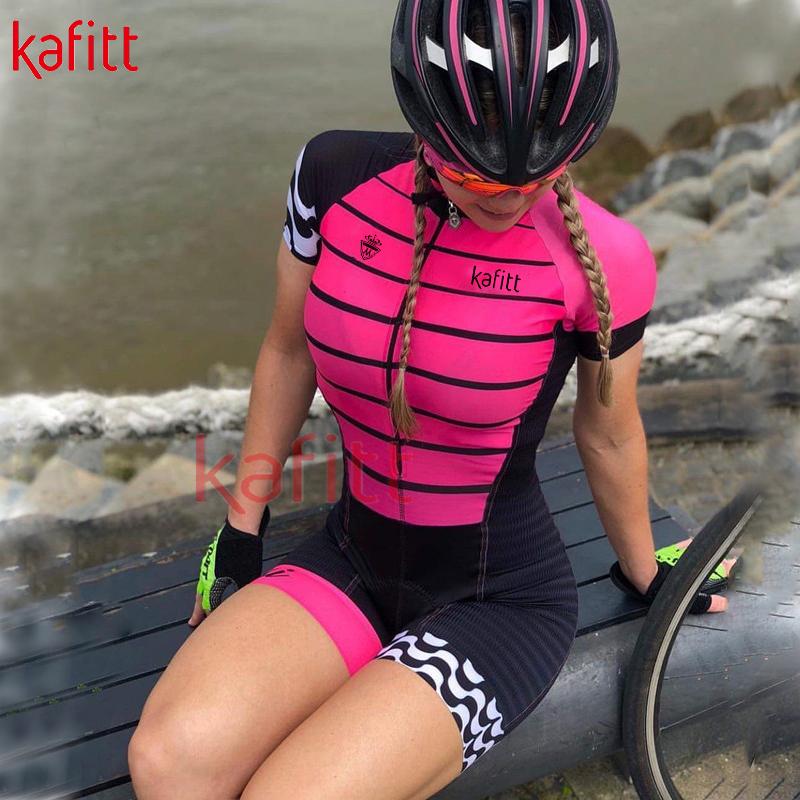 Kafitt Nữ Đi Xe Đạp Quần Áo Ngoài Trời Đội Du Lịch Jersey Bộ Ngoài Đường Xe Đạp Có Thể Tùy Chỉnh Áo Liền Quần Đặc Biệt Color: kafitt20-43-13 Size: XS