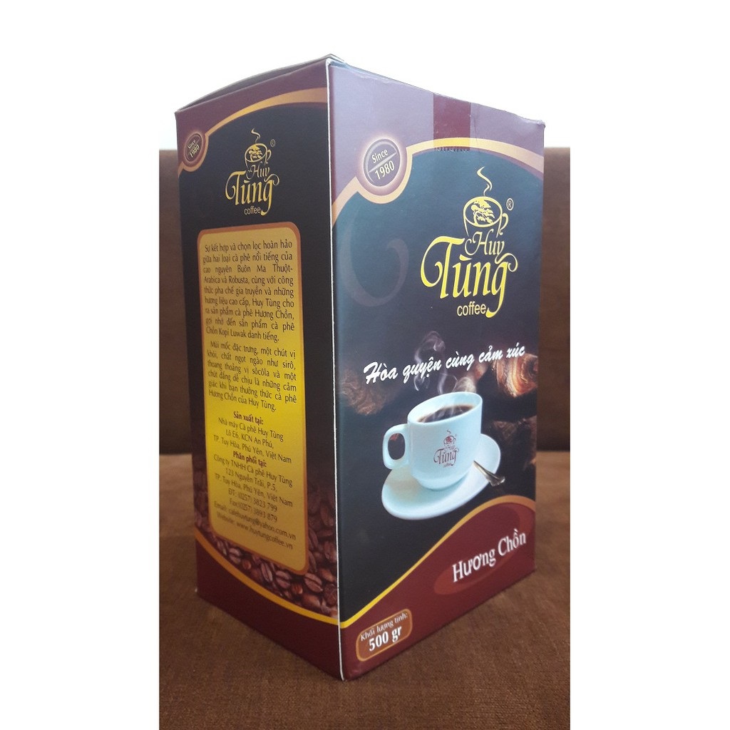 Cà Phê Huy Tùng Hương Chồn - Hộp 500gr