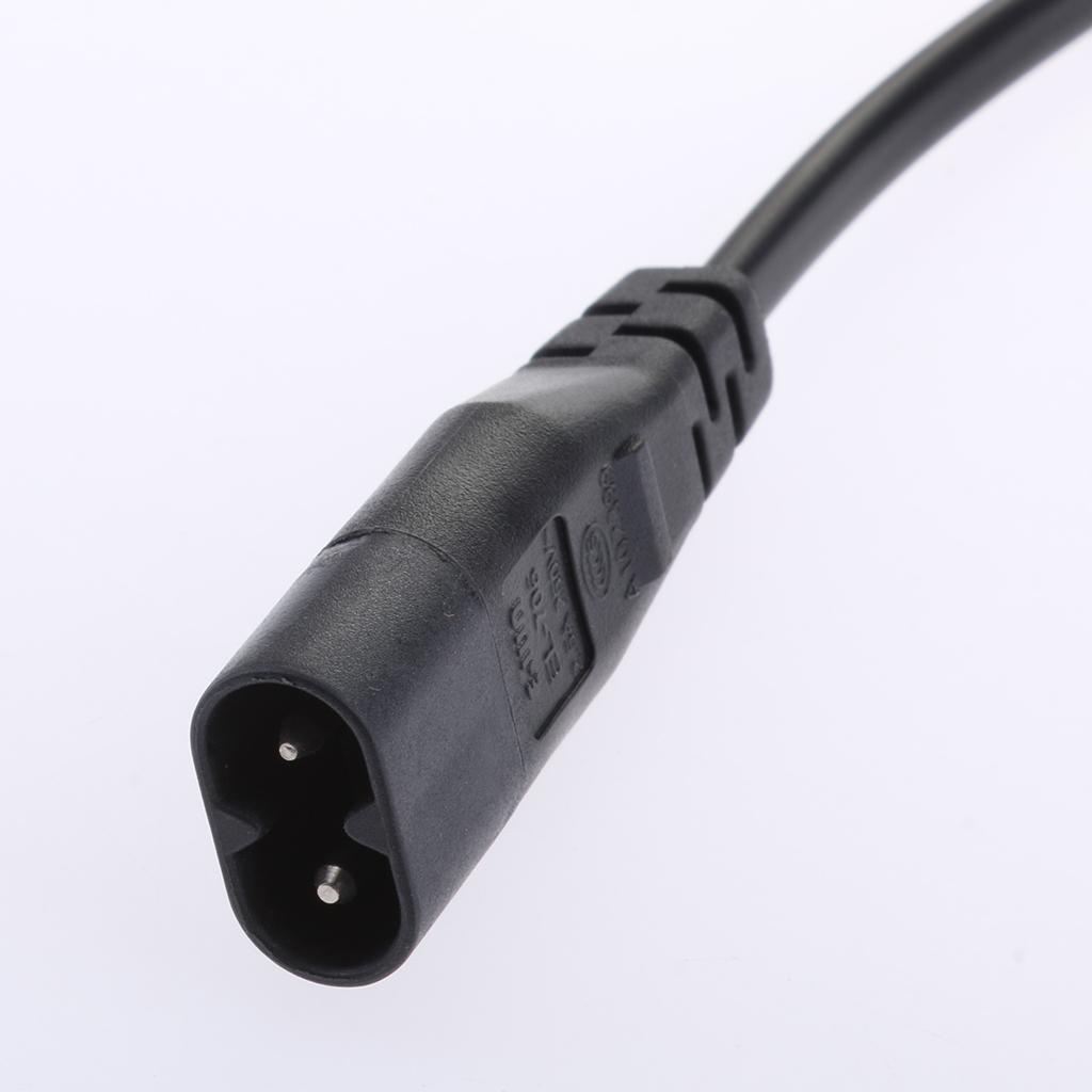 IEC 320 C8 Male to C7 Female Power Converter Adapter Cable Cord 20cm