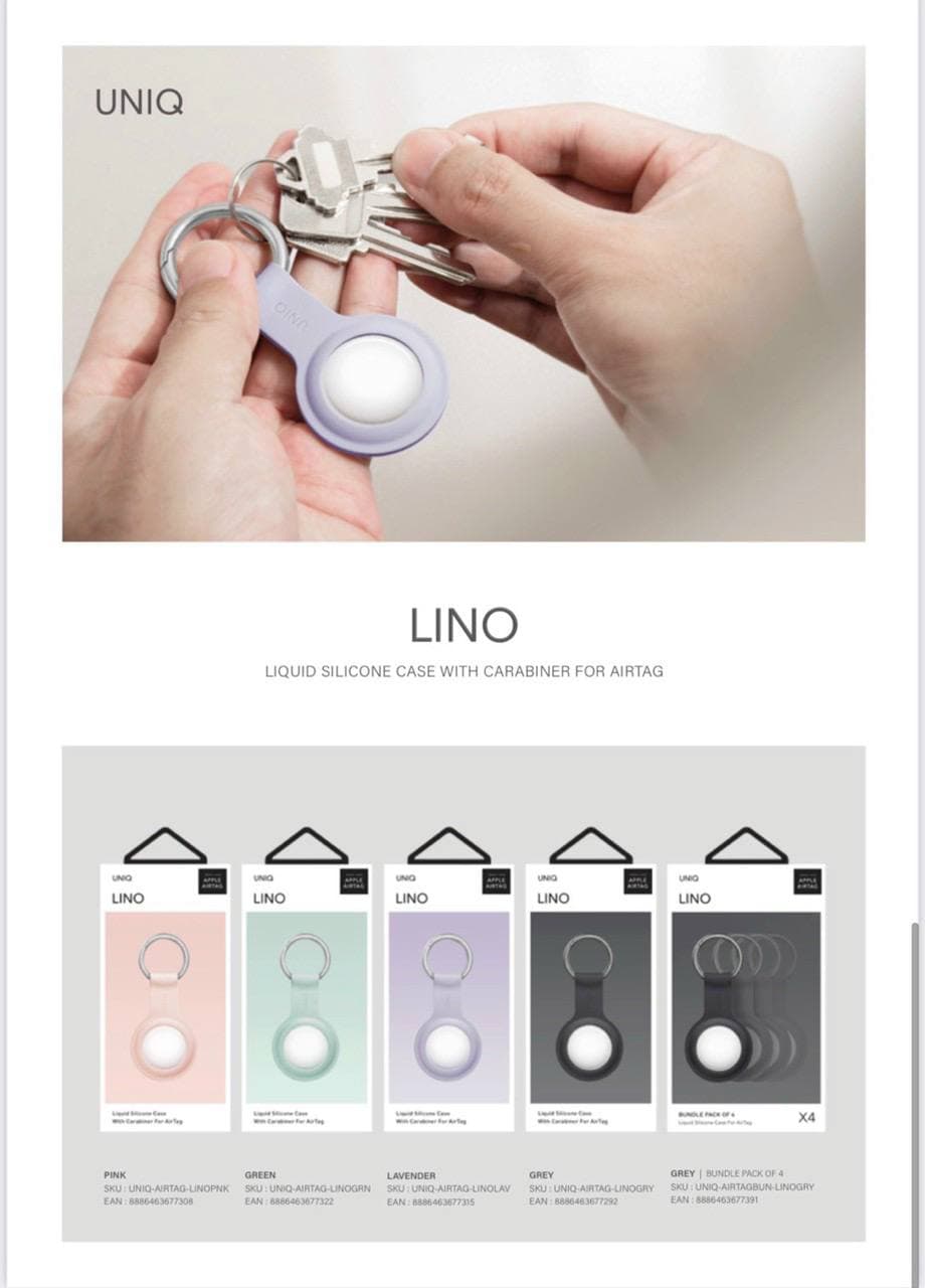 Bao Case Vỏ Bảo Vệ UNIQ Lino Liquid Silicon dành cho Apple Airtag_ Hàng Chính Hãng