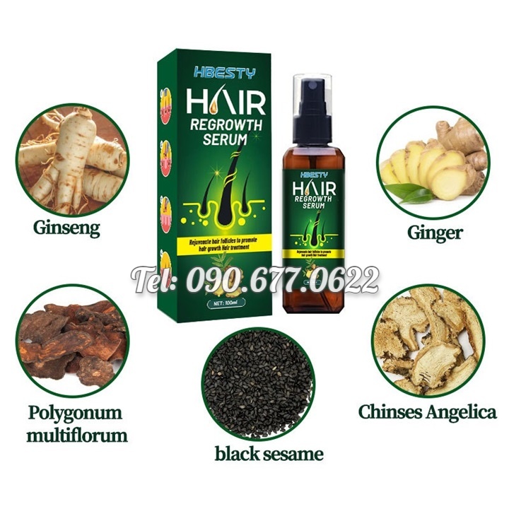 Serum dưỡng kích mọc tóc, giúp tóc mọc nhanh, mọc nhiều và dày, sợi tóc đen bóng xuất xứ Nhật Bản – Mã số 1230