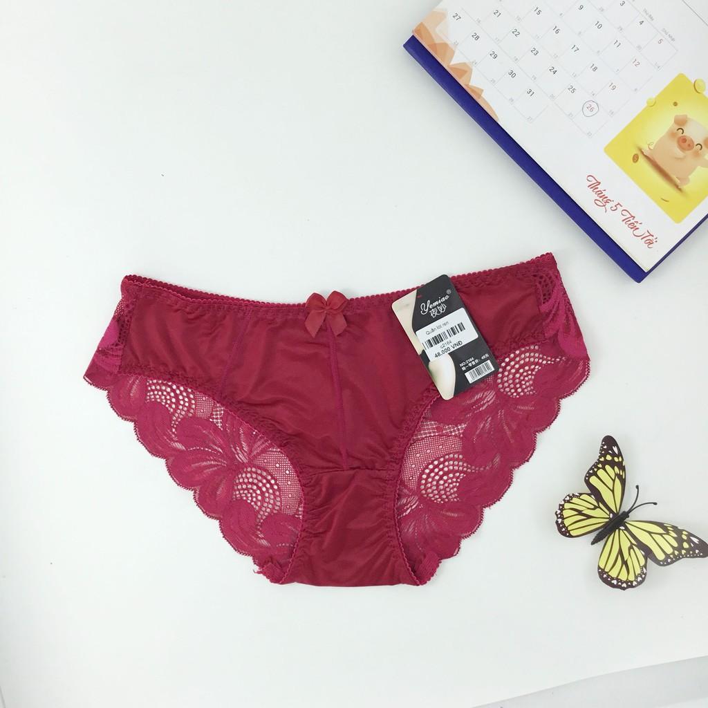 Quần Lót Ren Nữ Pha Cotton Lạnh Hàng Quảng Châu Cao Cấp Phù Hợp Với Người Từ 45kg - 58kg | Nhiều Màu