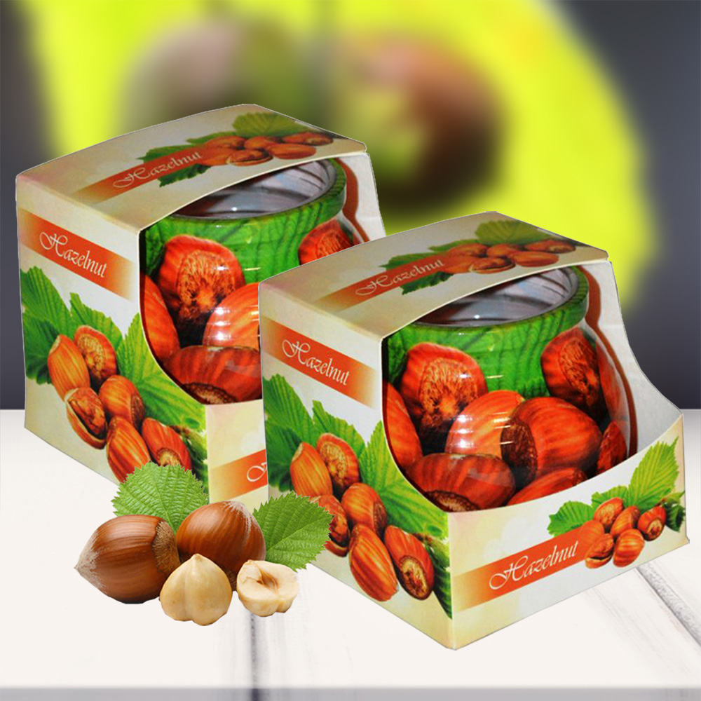 Combo 2 ly nến thơm tinh dầu Admit Hazelnut 85g - hương hạt phỉ, nến trang trí, thơm phòng, thư giãn, khử mùi