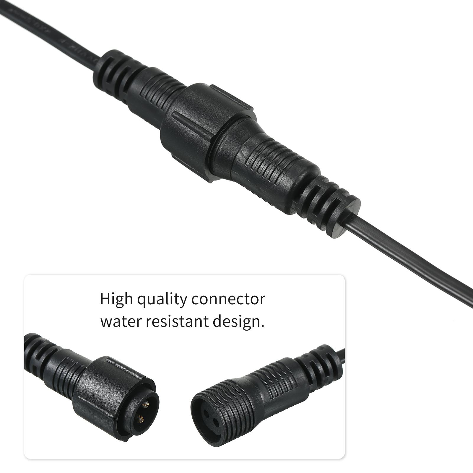 Hình ảnh A C220V 3M/9.8Ft Water Resistance IP20 Extension Cable for G40 String Light