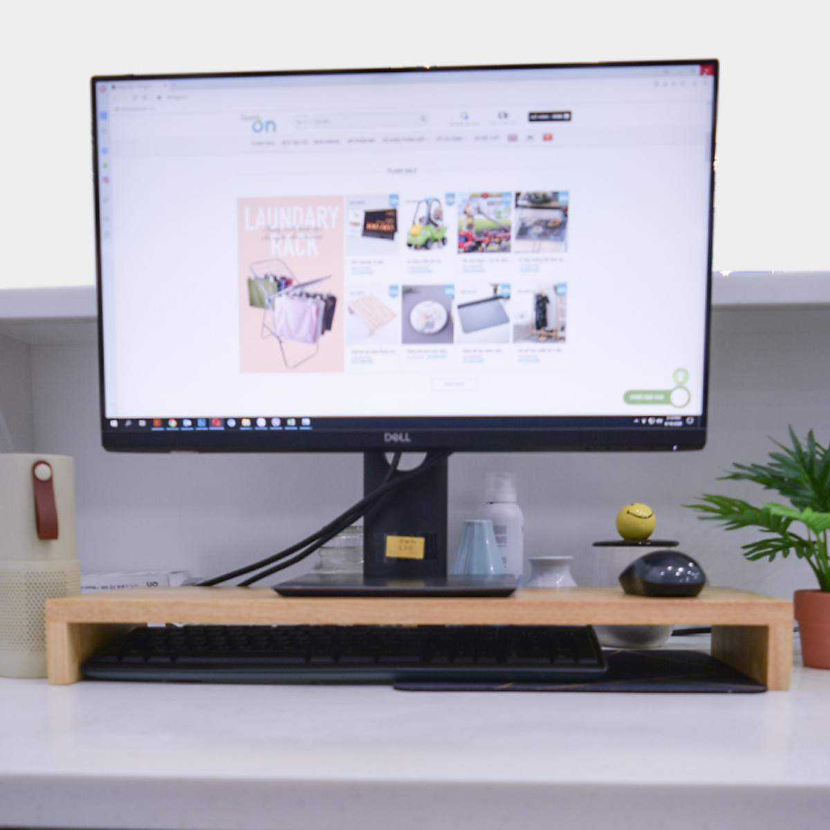 Kệ máy tính 1,2 tầng lắp ghép tiện lợi , kệ màn hình chắc chắn gỗ MDF cao cấp