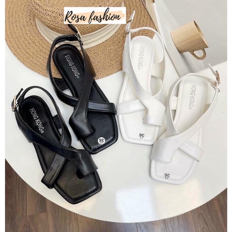 Sandal xỏ ngón da mềm êm chân