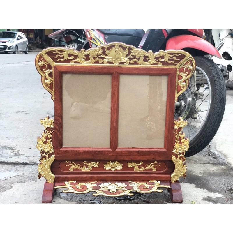 Khung ảnh thờ đôi hoa mai