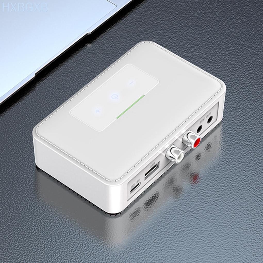Bluetooth 5.0 Audio Adapter Wireless Transmitter Receiver NFC Enabled Audio Transmitter Receiver, White