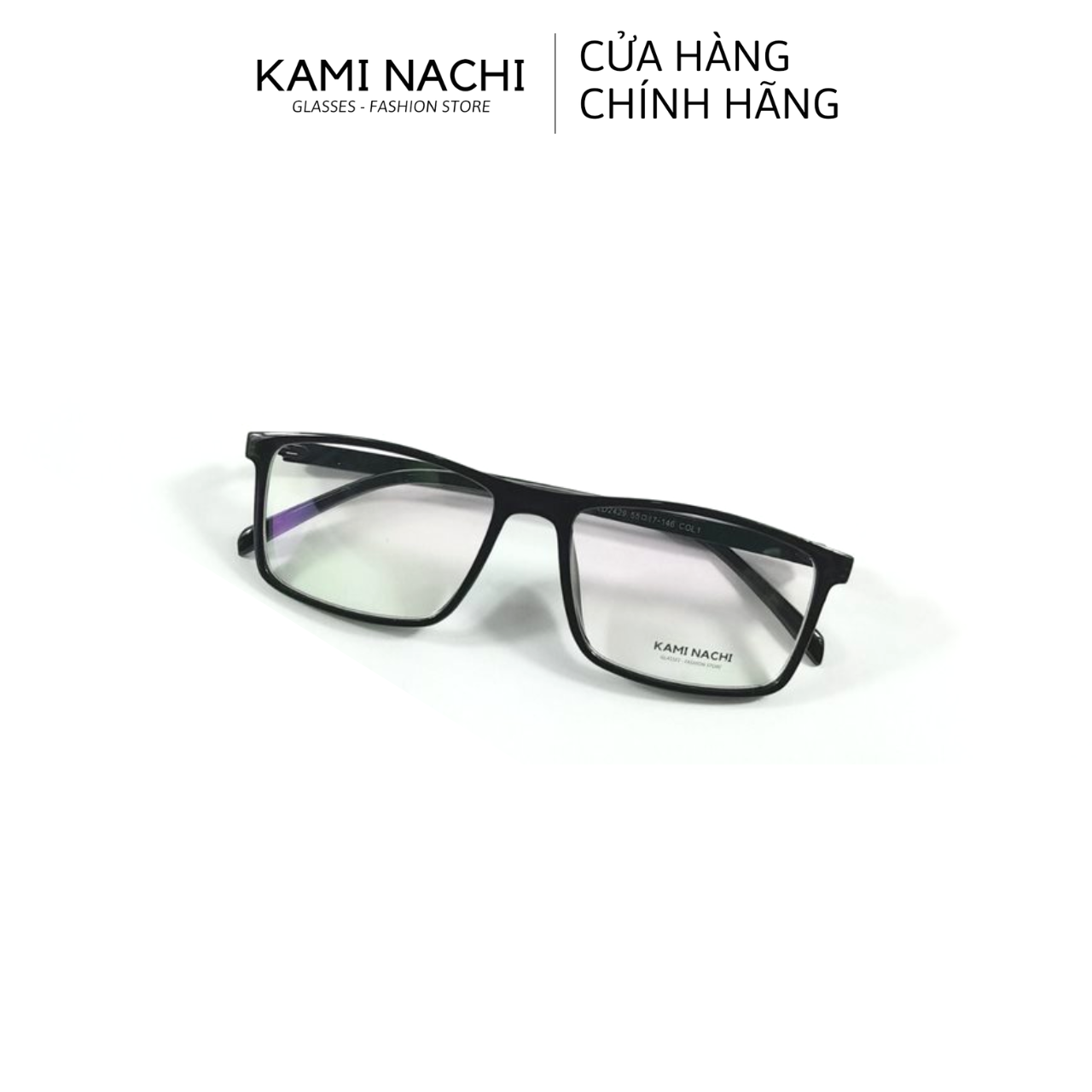 Gọng kính nhựa dáng vuông KAMI NACHI phong cách tự do LD2429