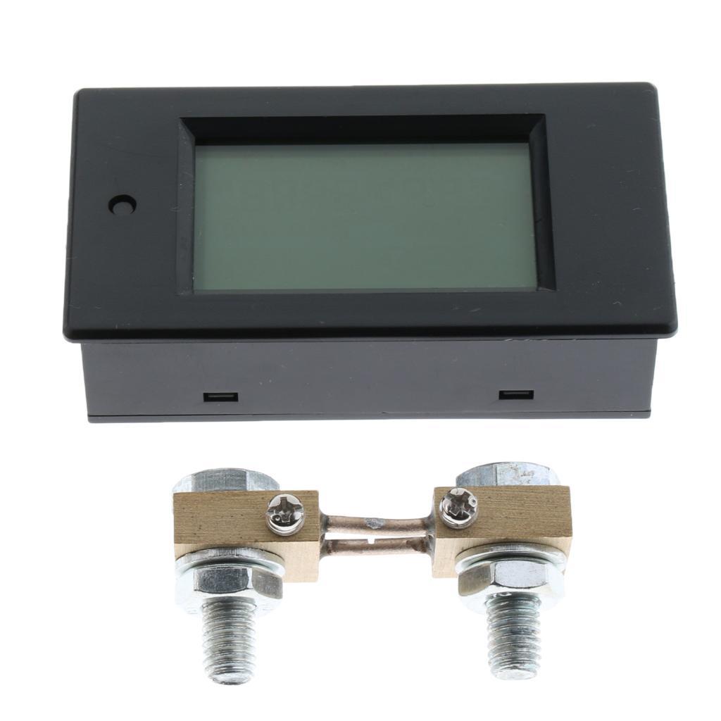 DC 6.5-100V 0-20A Digital LCD Display Voltage Current Power Watt KWh Meter Ammeter Voltmeter With Shunt