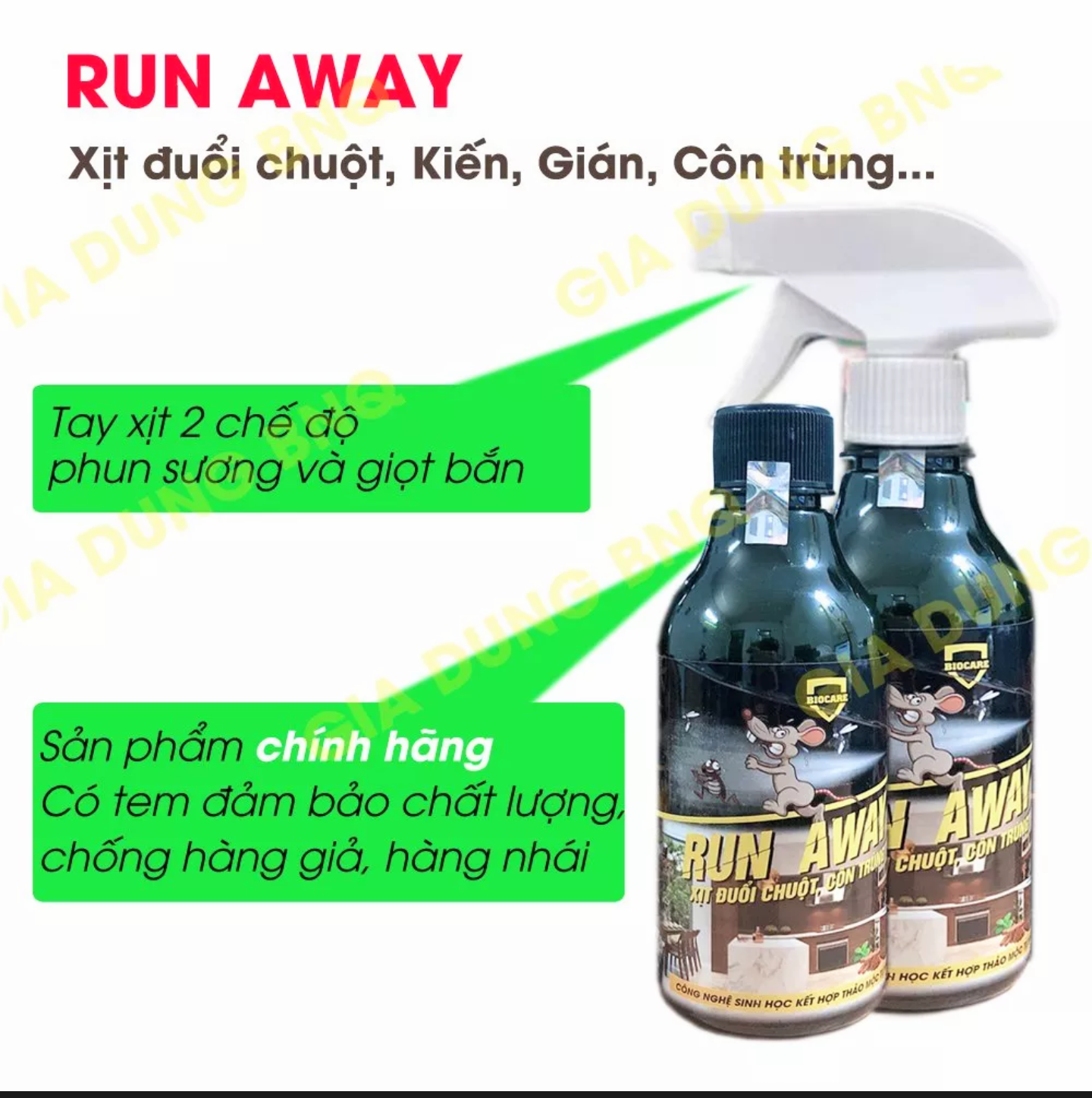 1 CHAI XỊT ĐUỔI CHUỘT GIÁN VÀ CÁC LOẠI CÔN TRÙNG THÔNG MINH BẰNG THẢO MỘC KHÔNG HẠI CHO SỨC KHỎE LOẠI TỐT