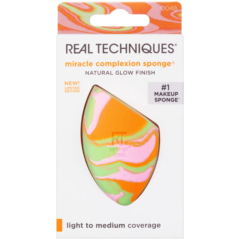 Mút tán nền cam neon Real Techniques miracle complexion sponge