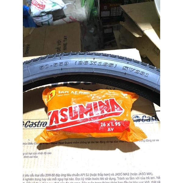 Săm lốp xe đạp thể thao địa hình cỡ 26 x 1.95, 24 x 1.95