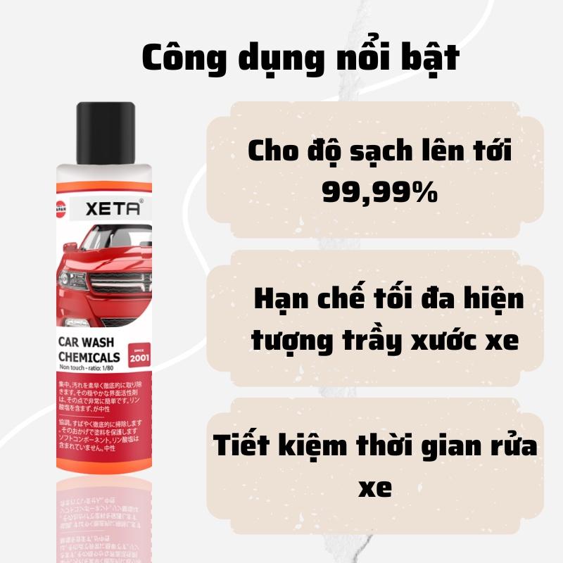 Combo bình xịt bọt tuyết cao cấp và dung dịch rửa xe đa năng tự động không chạm, bọt ra đều, mịn.