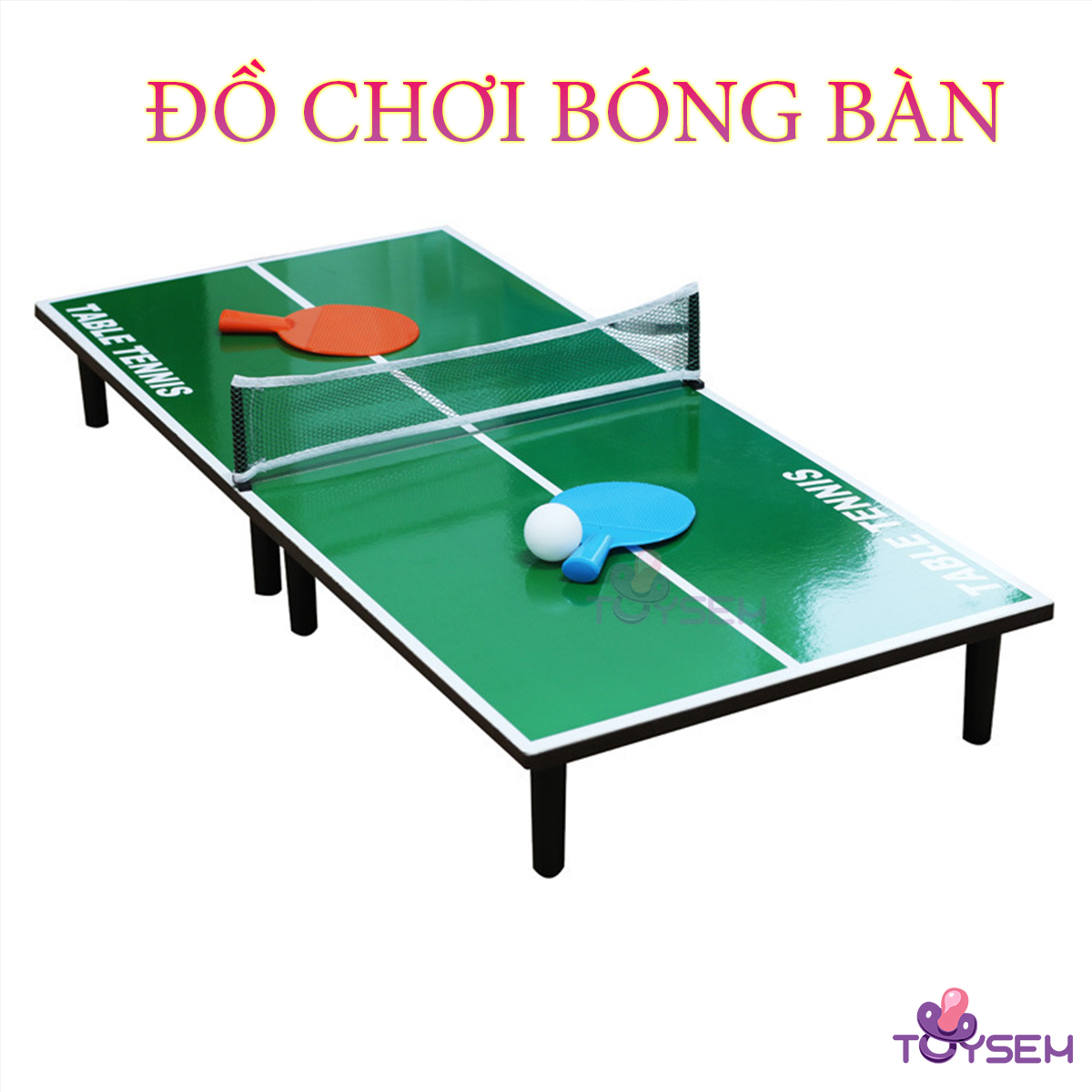 Đồ chơi bóng bàn gỗ mini cho bé vui chơi kèm bóng và tay vợt từ 6 tuổi - Quà tặng sinh nhật