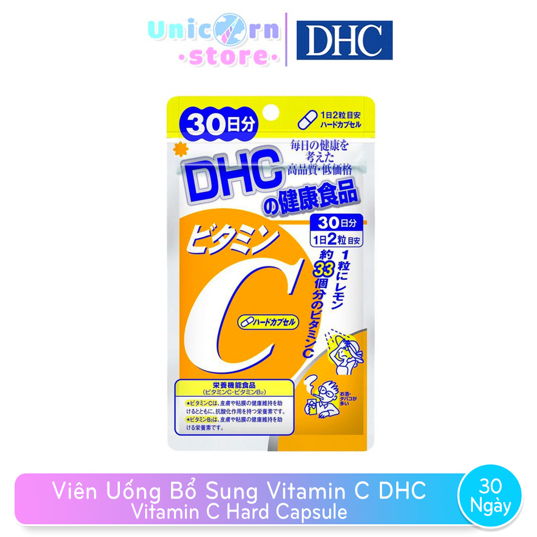 TPBVSK DHC VITAMIN C HARD CAPSULE (Viên uống bổ sung vitamin C hỗ trợ sáng da, mờ thâm, tăng cường đề kháng)