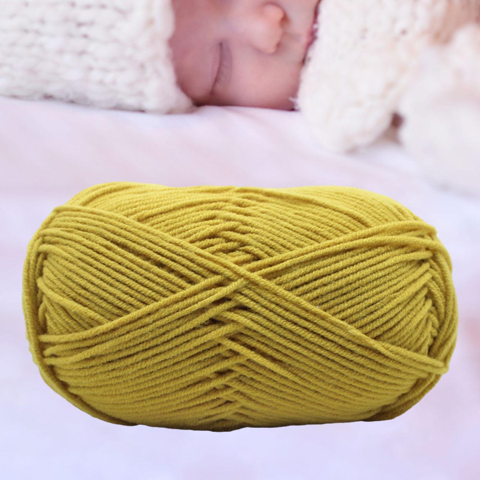 Crochet Thread Milk Knitting Wool Yarn for Crochet Projects Gloves Beginners