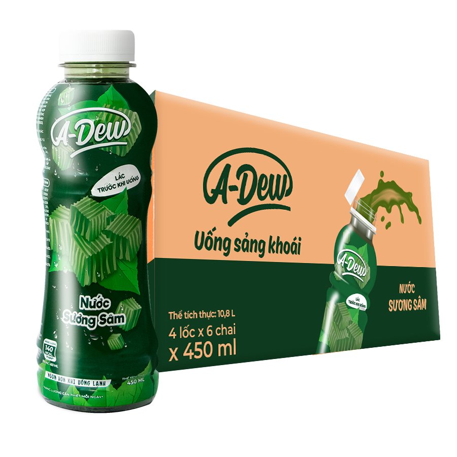 Nước Sương Sâm A Dew Chai 450ml - Lốc 6 Chai