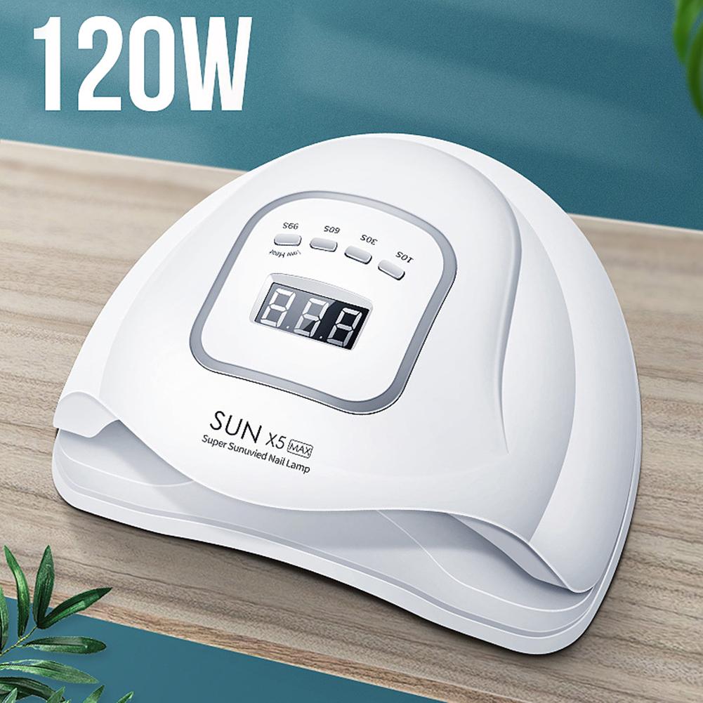 Máy làm khô móng tay tự động, Máy hơ gel Sun X7 Max cao cấp công suất 180w có chế độ cảm biến tự động, làm khô nhanh, ánh sáng Led không hại măt và da tay