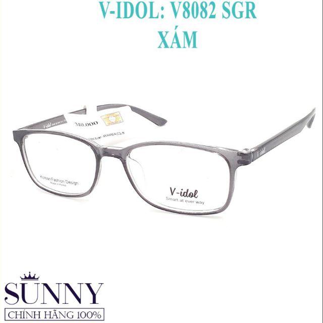 Gọng kính nam nữ Vidol chính hãng có kèm tem chống hàng giả của bộ công an - V8082