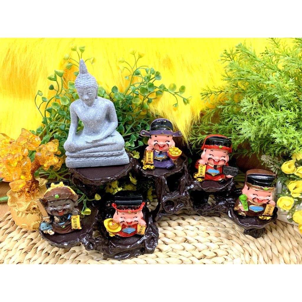 Phật Thích Ca cùng Ngũ Công Thần Tài tọa Đế 6 chân