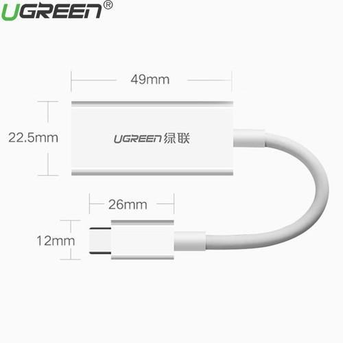 Cáp chuyển USB Type C sang Displayport Ugreen 40372 cao cấp - Hàng Chính Hãng