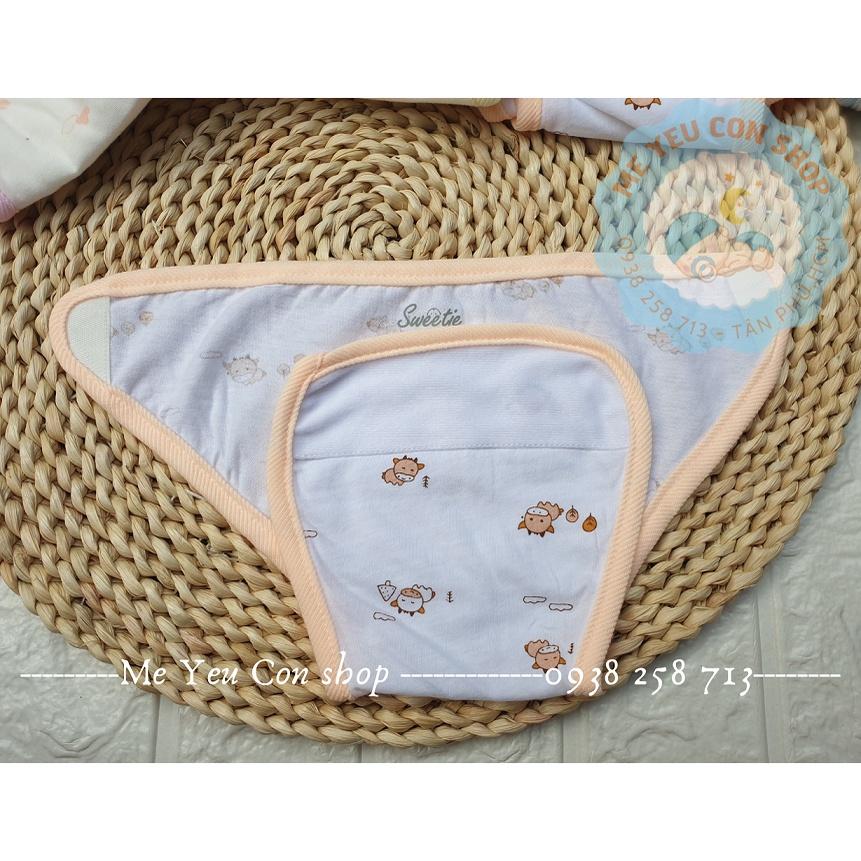 (3-8kg) SET 5 TẢ VẢI DÁN CHO BÉ SƠ SINH- Hiệu CÚN CON Sweeties