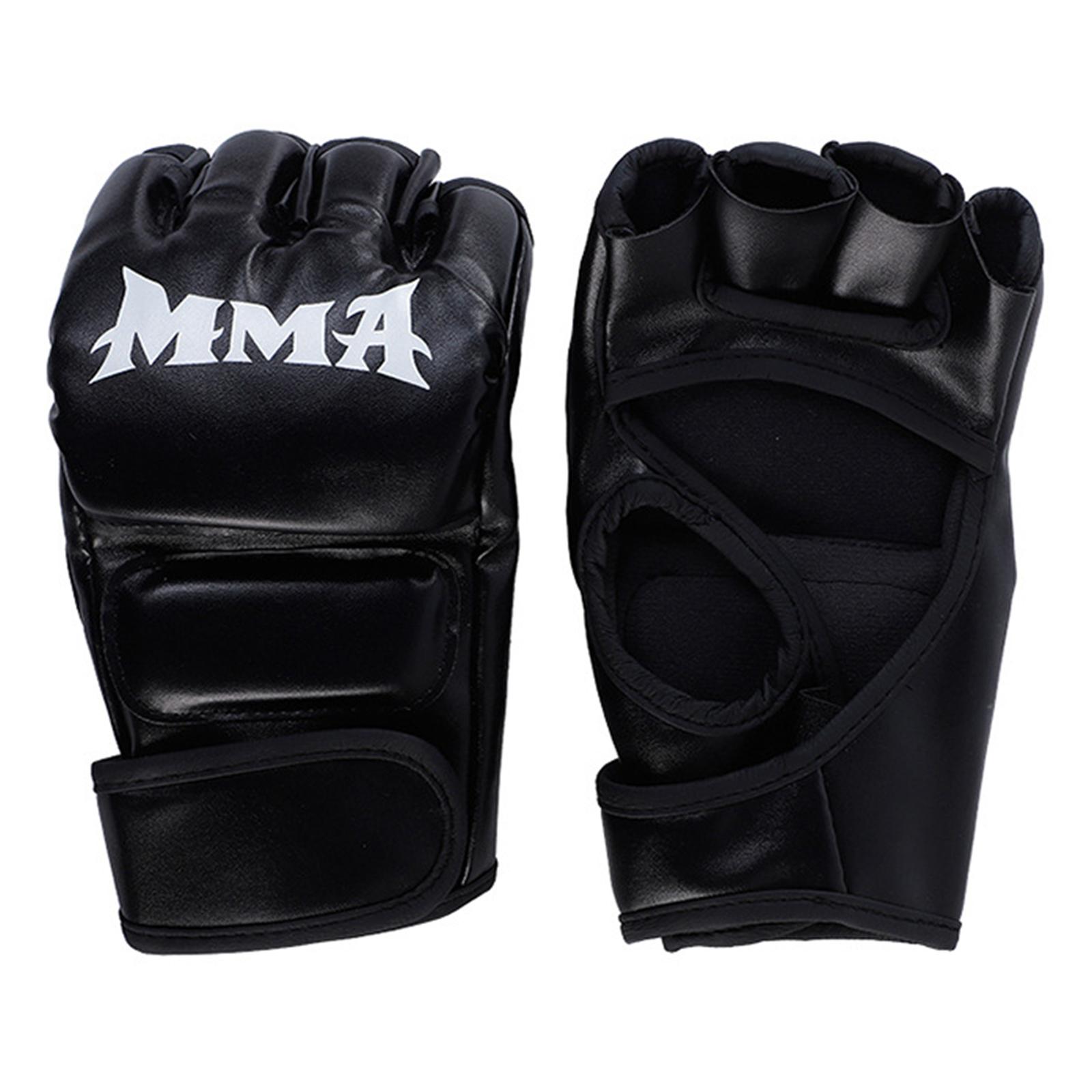 Kick Boxing Găng tay cho nam giới phụ nữ pu karate muay tai guantes de boxeo chiến đấu miễn phí mma sanda đào tạo thiết bị trẻ em Color: Black Demon B
