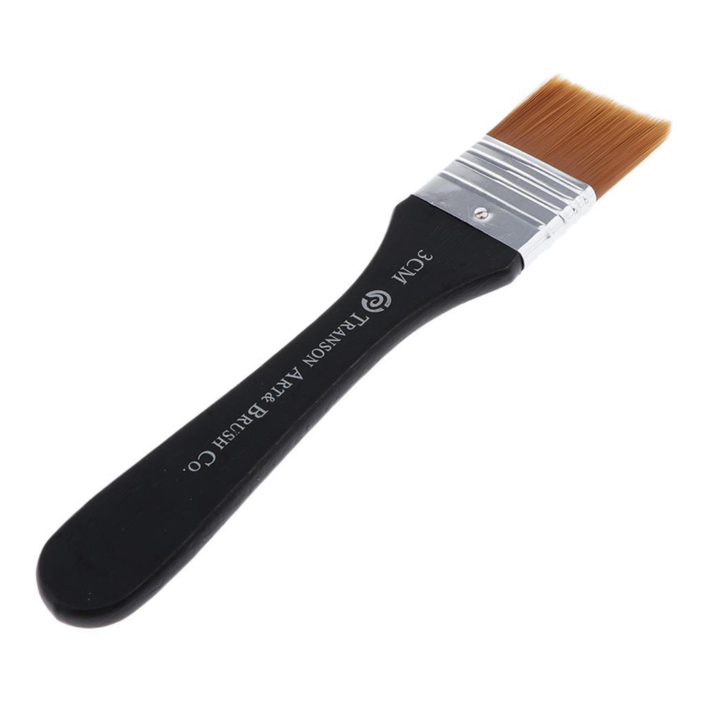 3-4pack High quality nylon brush, watercolor, acrylic painting brush. 3cm width