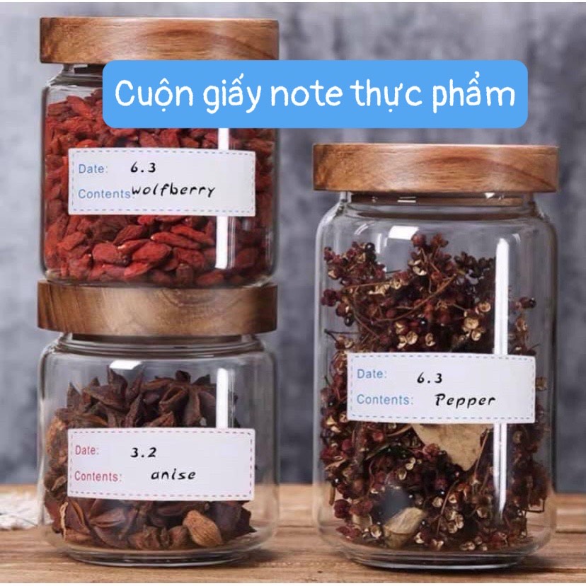 Nhãn Dán Ghi Chú Dính Sẵn Bảo Quản Thực Phẩm Trong Tủ Lạnh Tiện Lợi